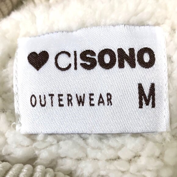 Corduroy Sherpa Lined Oversized Shacket Jacket M Button Up Soft Outerwear Beige - Picture 9 of 11